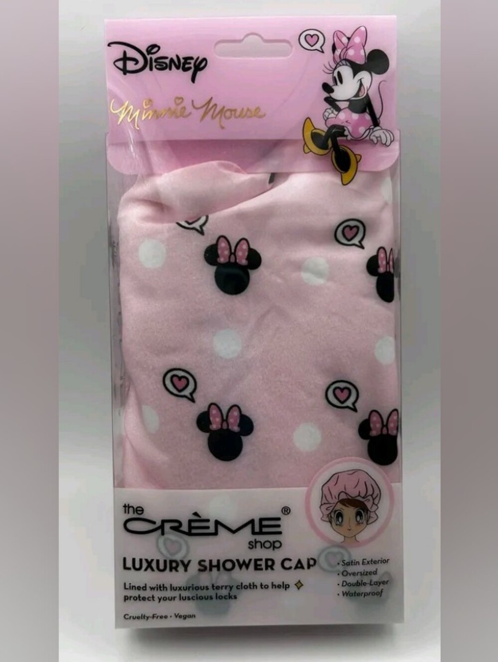 Creme Shop Minnie Mouse Luxury Shower Cap